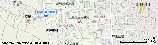 長野県長野市篠ノ井東福寺（犀南団地）周辺の地図