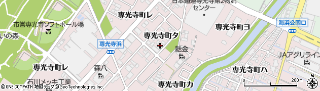 石川県金沢市専光寺町周辺の地図