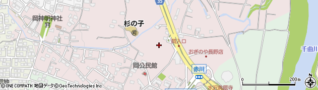 長野県長野市篠ノ井西寺尾（岡）周辺の地図