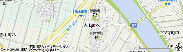 石川県金沢市赤土町（ヘ）周辺の地図