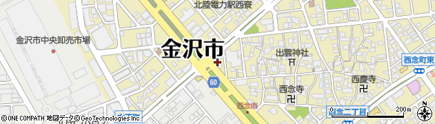 はんこ屋さん２１　金沢店周辺の地図