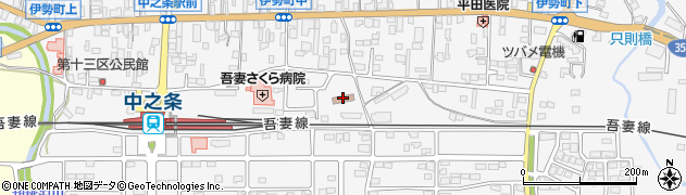 関東森林管理局　吾妻森林管理署周辺の地図
