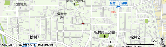 石川県金沢市松村周辺の地図
