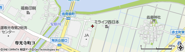 石川県金沢市佐奇森町イ周辺の地図