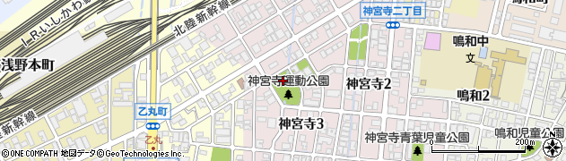 神宮寺運動公園周辺の地図