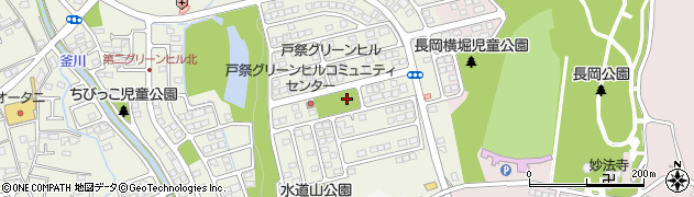 上戸祭八方谷児童公園周辺の地図