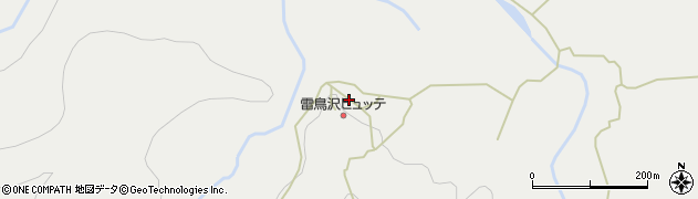 富山県立山町（中新川郡）雷鳥沢周辺の地図