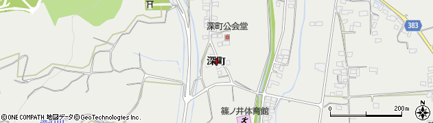 長野県長野市篠ノ井岡田（深町）周辺の地図
