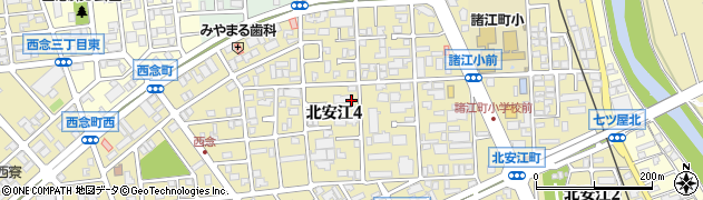 石川県金沢市北安江町周辺の地図