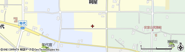 富山県南砺市利屋周辺の地図