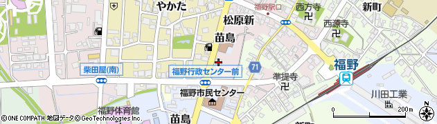 北日本新聞福野販売店周辺の地図