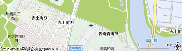 石川県金沢市佐奇森町（ヲ）周辺の地図