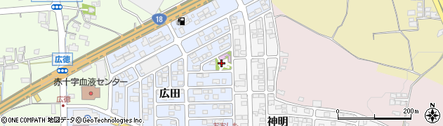 神明広田西公園周辺の地図