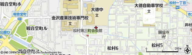 金沢市営大徳テニスコート周辺の地図