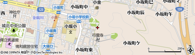 石川県金沢市小坂町（東）周辺の地図