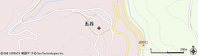 富山県砺波市五谷401周辺の地図