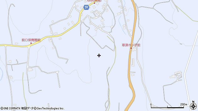 〒377-1712 群馬県吾妻郡草津町前口の地図