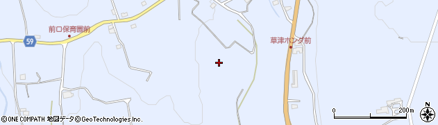 群馬県草津町（吾妻郡）前口周辺の地図