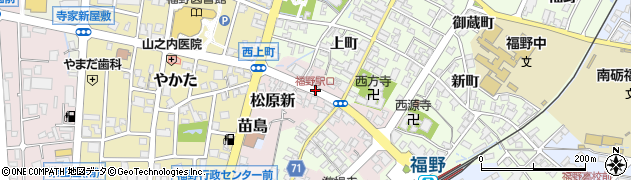 福野駅口周辺の地図
