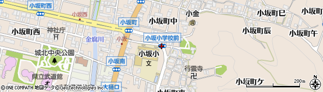小坂小前周辺の地図
