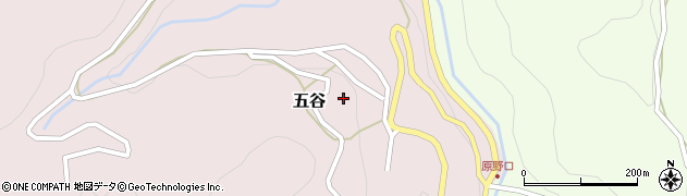 富山県砺波市五谷405周辺の地図