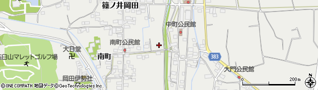 長野県長野市篠ノ井岡田1873周辺の地図