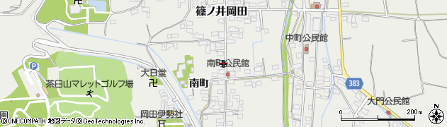 長野県長野市篠ノ井岡田1672周辺の地図