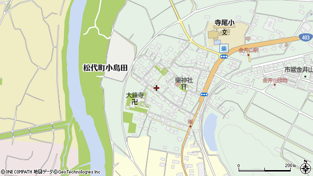 〒381-1214 長野県長野市松代町柴の地図