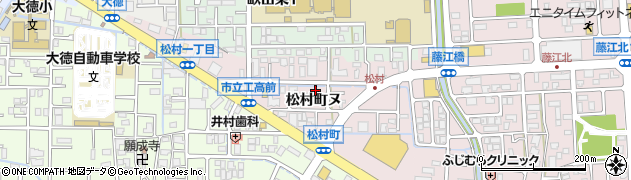 石川県金沢市松村町（ヌ）周辺の地図