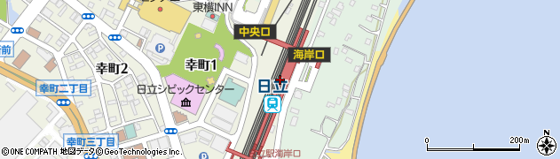 日立駅周辺の地図