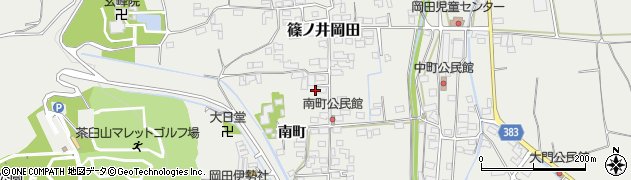 長野県長野市篠ノ井岡田1674周辺の地図