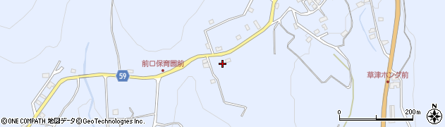 草津嬬恋線周辺の地図