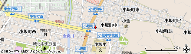 石川県金沢市小坂町（中）周辺の地図