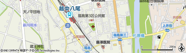 福島3号児童公園周辺の地図