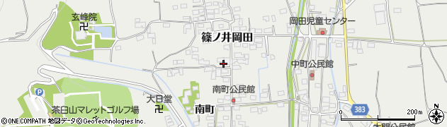 長野県長野市篠ノ井岡田1676周辺の地図