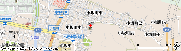 石川県金沢市小坂町東112周辺の地図