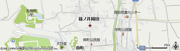 長野県長野市篠ノ井岡田1681周辺の地図