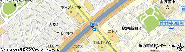 石川県金沢市西念町周辺の地図