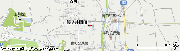 長野県長野市篠ノ井岡田1836周辺の地図