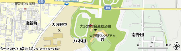 大沢野総合運動公園　管理事務所周辺の地図
