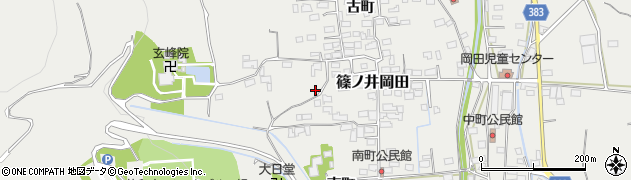 長野県長野市篠ノ井岡田1692周辺の地図