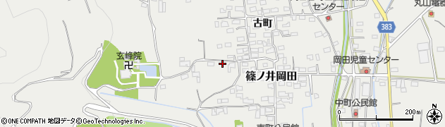 長野県長野市篠ノ井岡田1693周辺の地図
