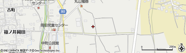 長野県長野市篠ノ井岡田周辺の地図
