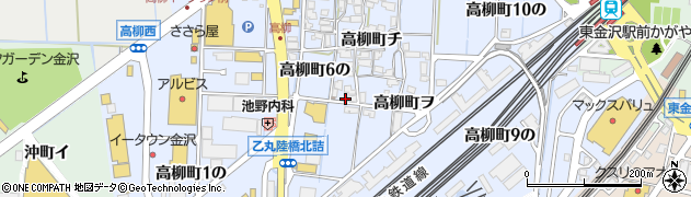 石川県金沢市高柳町チ101周辺の地図