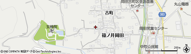 長野県長野市篠ノ井岡田1695周辺の地図