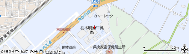 栃木県宇都宮市平出工業団地5周辺の地図