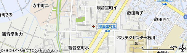 石川県金沢市観音堂町ロ156周辺の地図