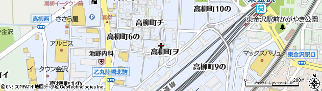 石川県金沢市高柳町チ135周辺の地図