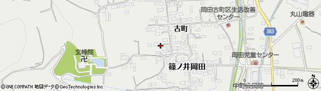 長野県長野市篠ノ井岡田1703周辺の地図