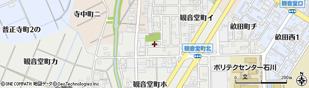 石川県金沢市観音堂町ロ170周辺の地図